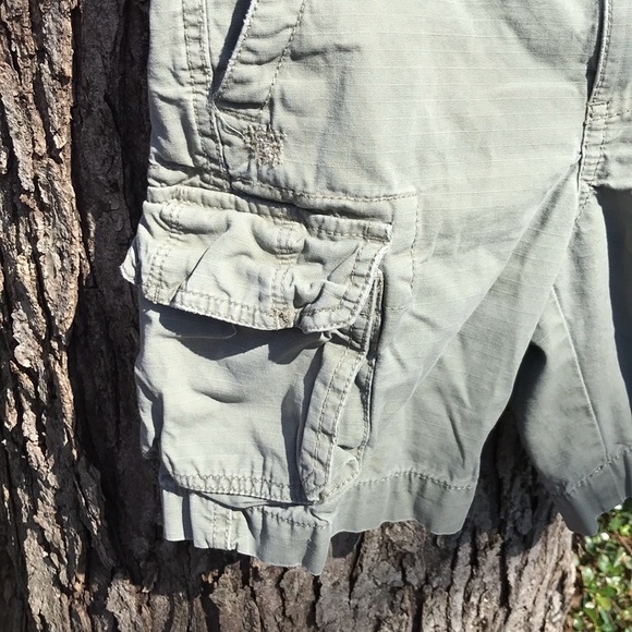 Tommy Hilfiger Light Olive Green Khaki Cargo Shorts Yacht Club Adjustable 5 - Picture 12 of 16